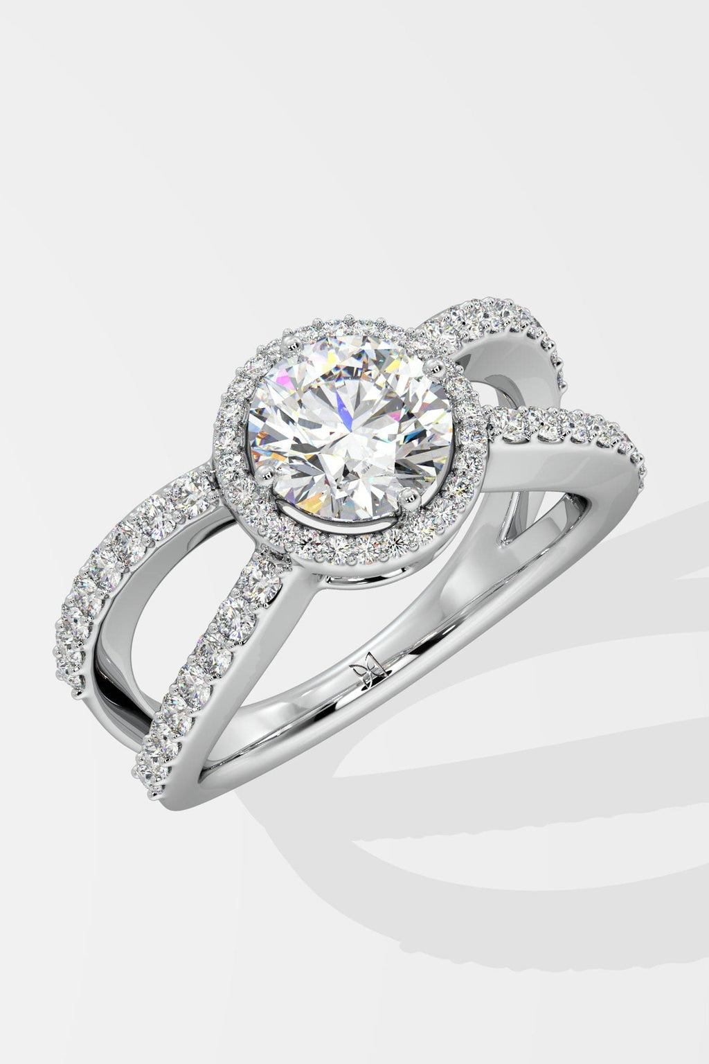1 ct Crossover Solitaire Ring
