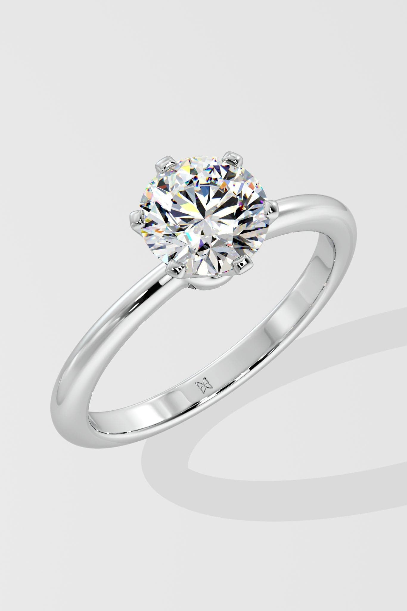 1 ct Tapered Solitaire Ring