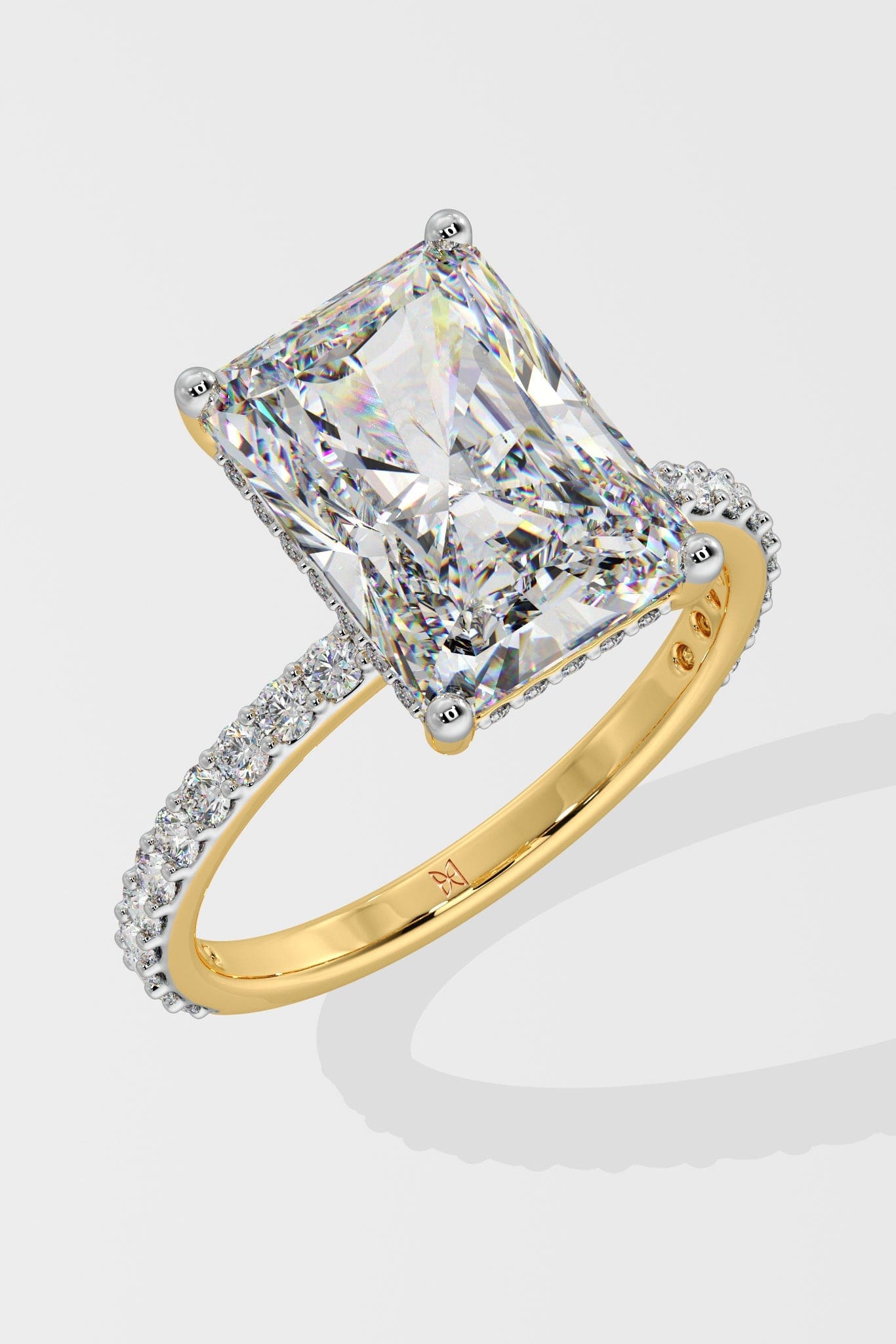 2.5 ct Radiant Solitaire Ring