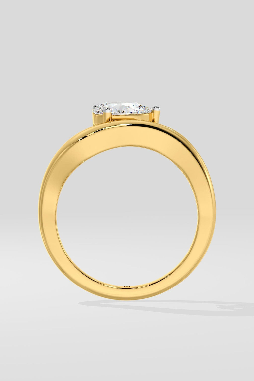 Mini East-West Wave Promise Ring