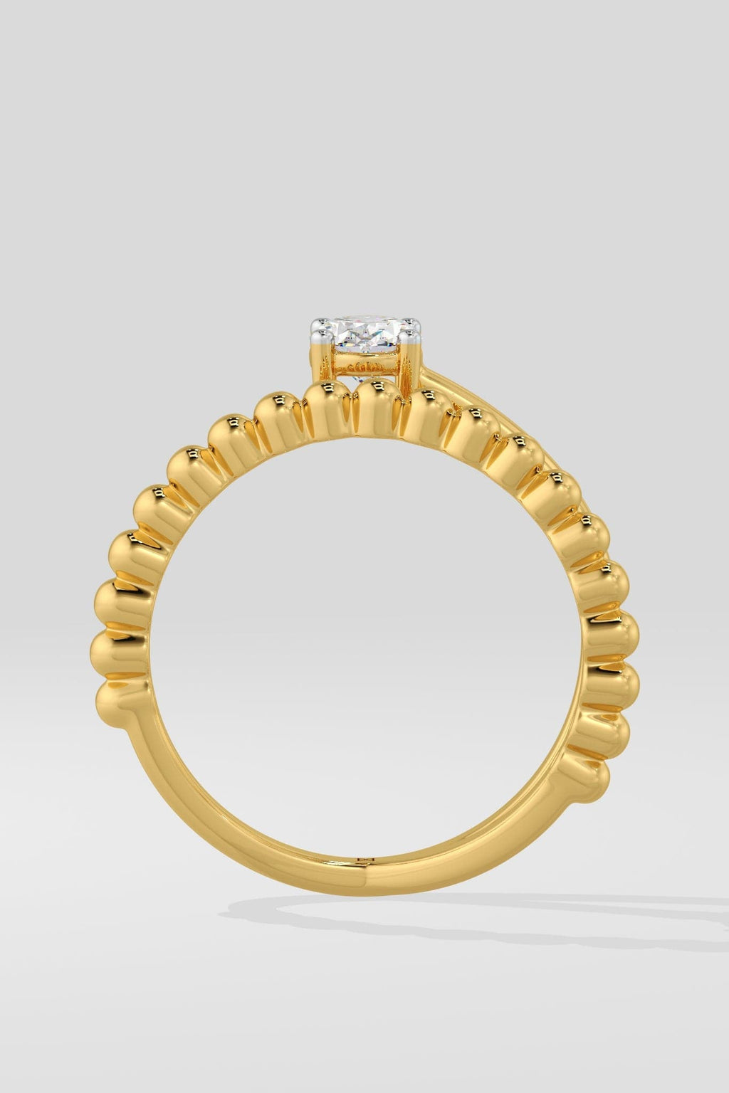 Mini Swirl Oval Promise Ring