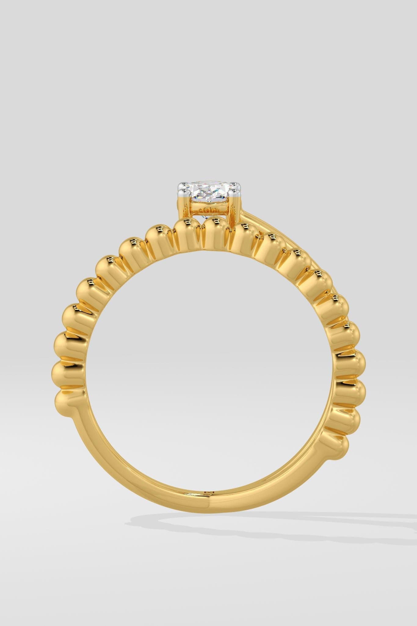 Mini Swirl Oval Promise Ring