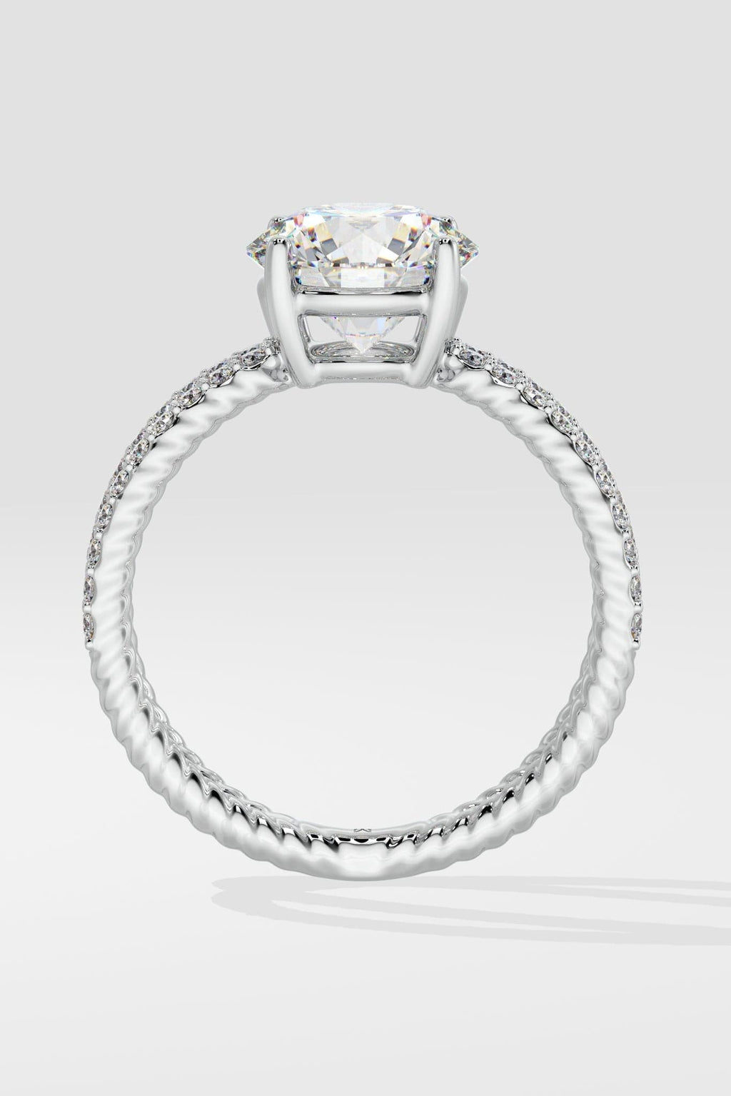 2 ct Crossover Solitaire Ring
