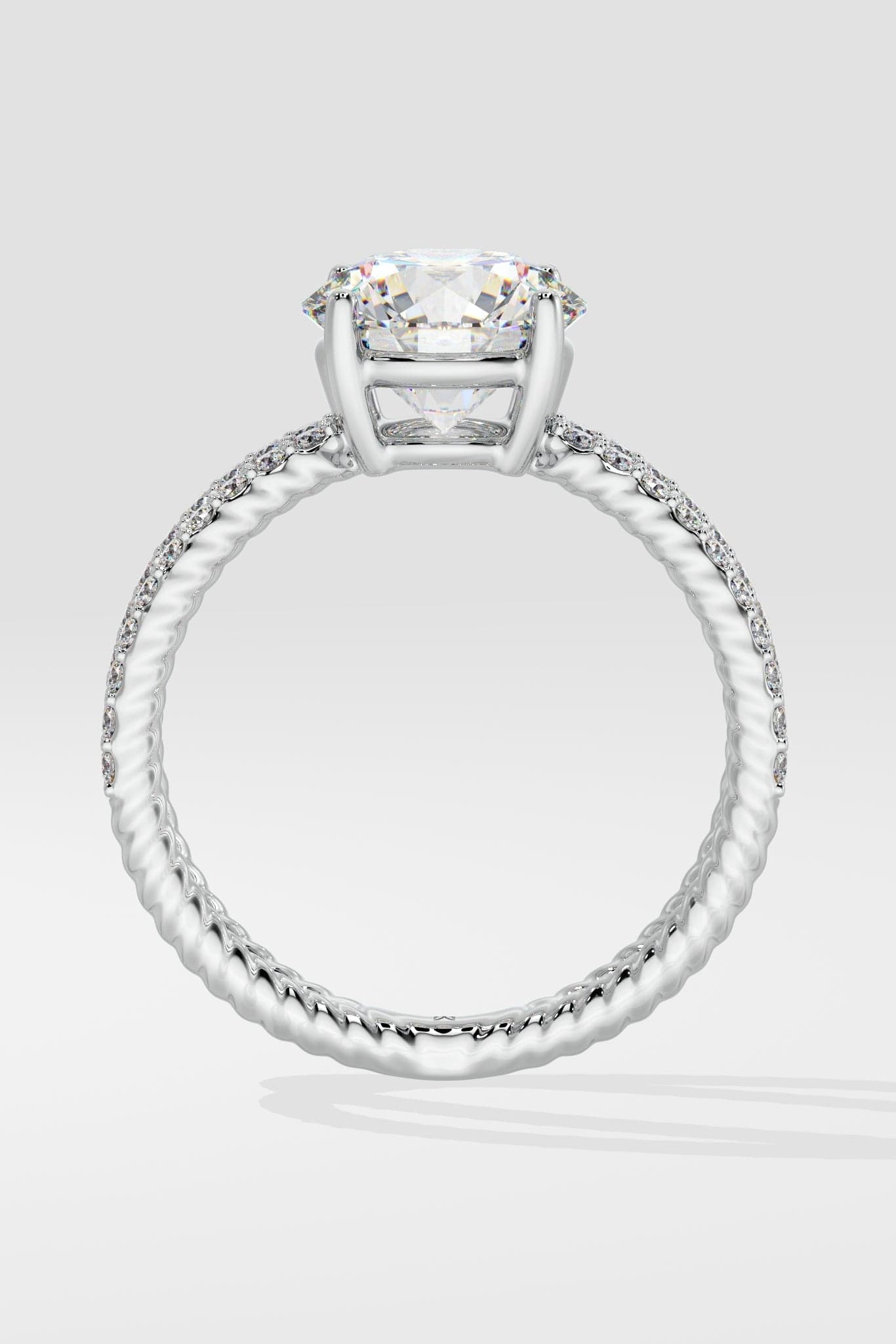 2 ct Crossover Solitaire Ring