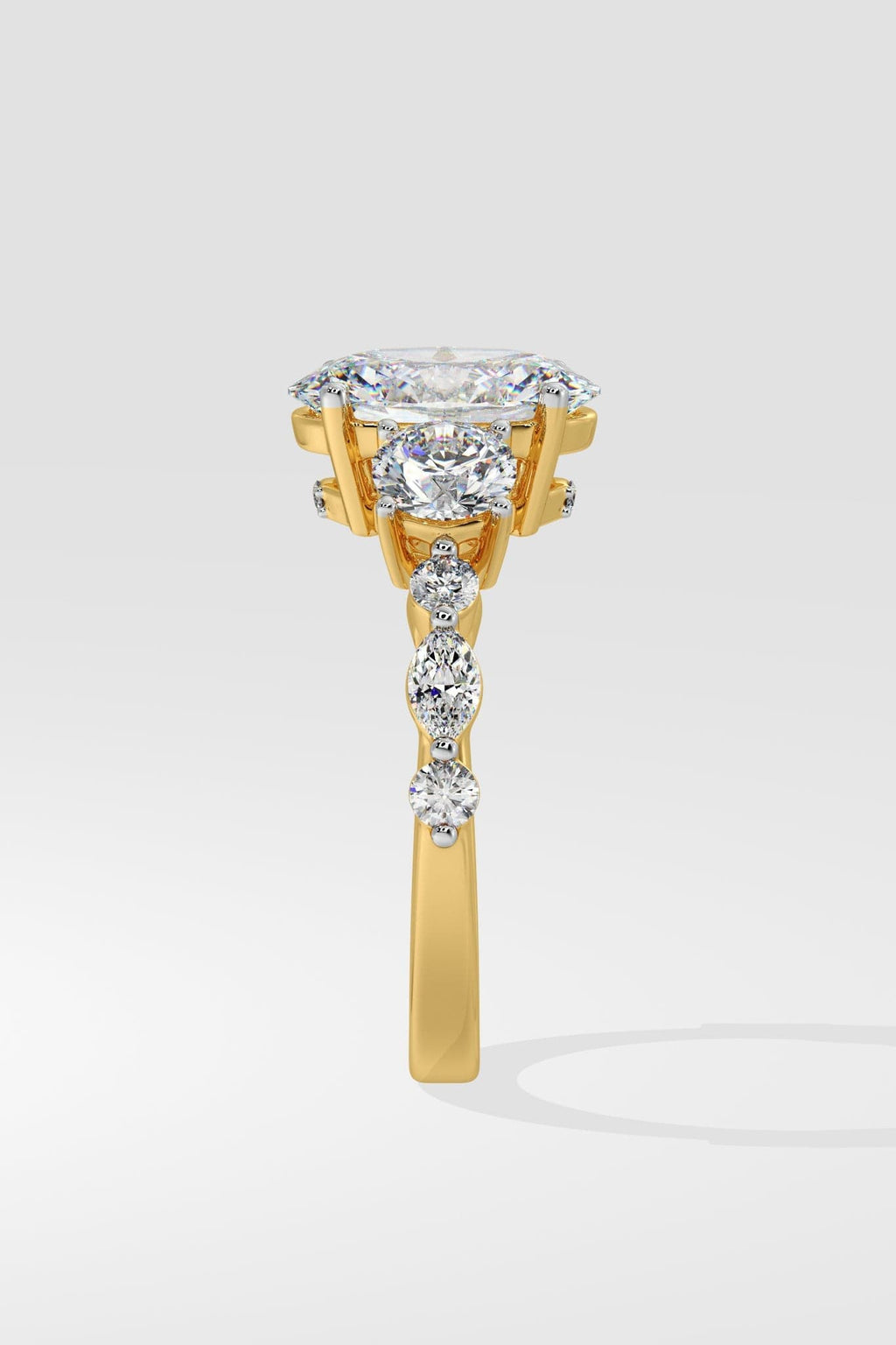 1.5 ct Three Stone Oval Ring
