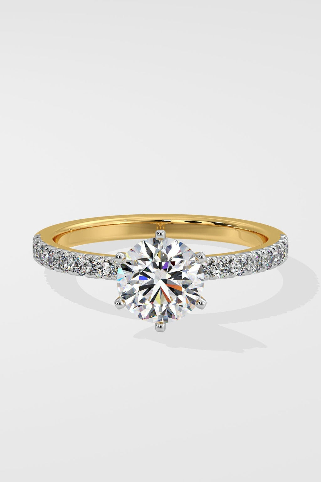 1.5 ct Crown Solitaire Ring
