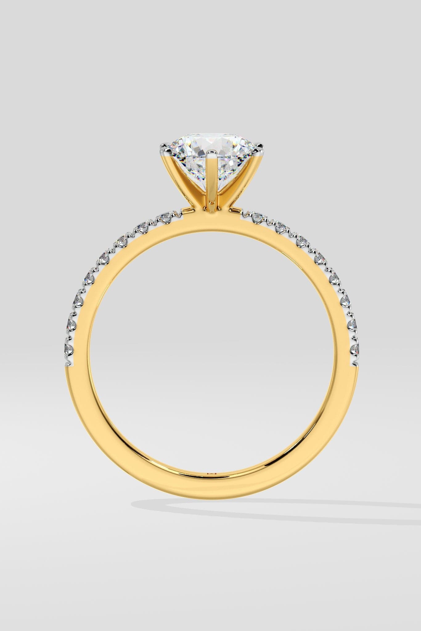 1.5 ct Crown Solitaire Ring