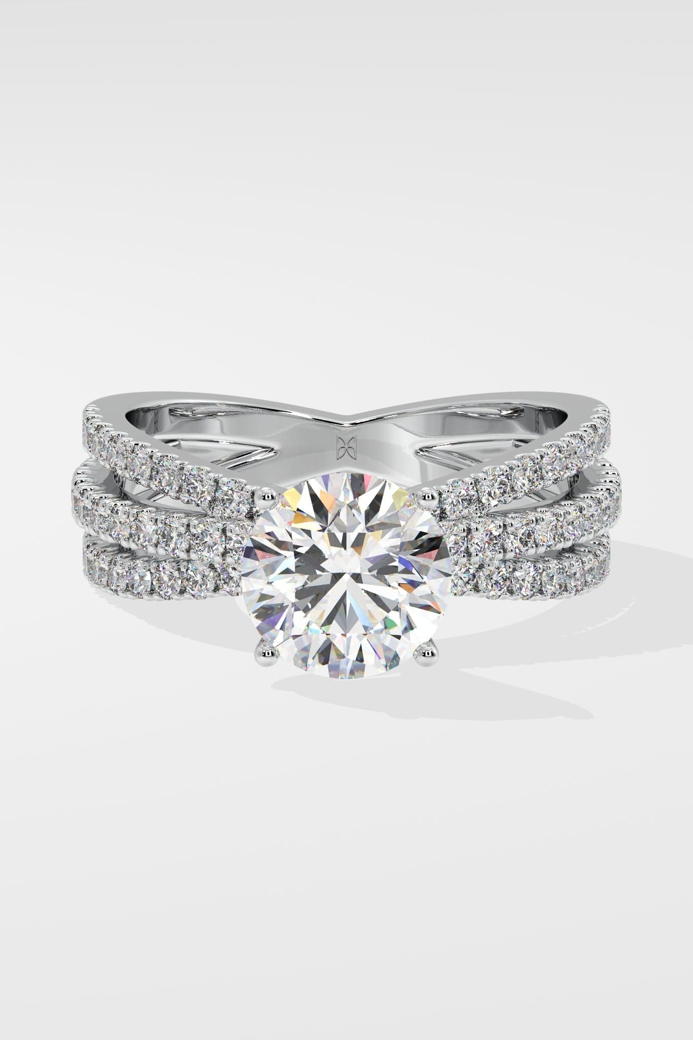 1.5 ct Triple Crossover Solitaire Ring
