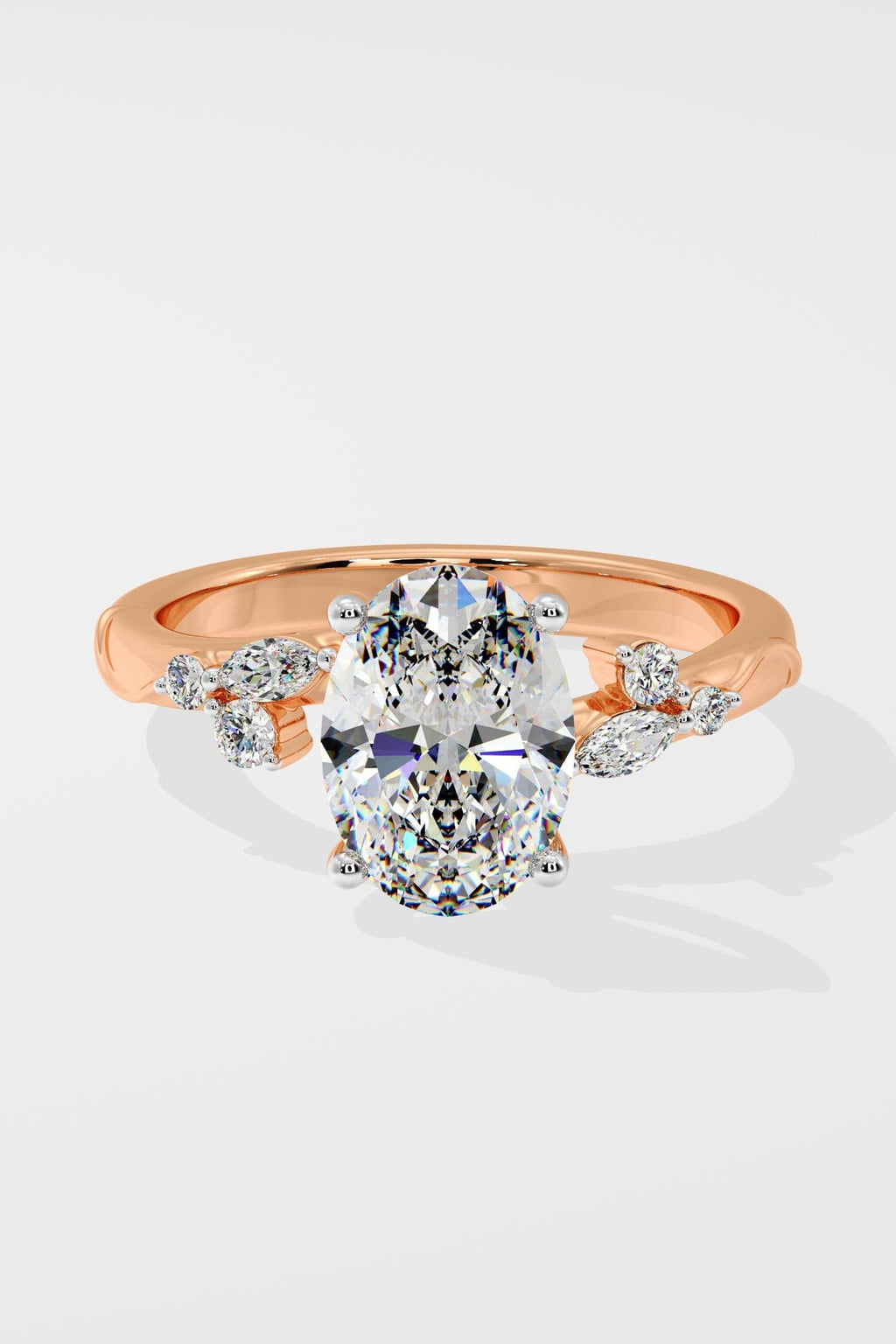 2 ct Lunette Ring