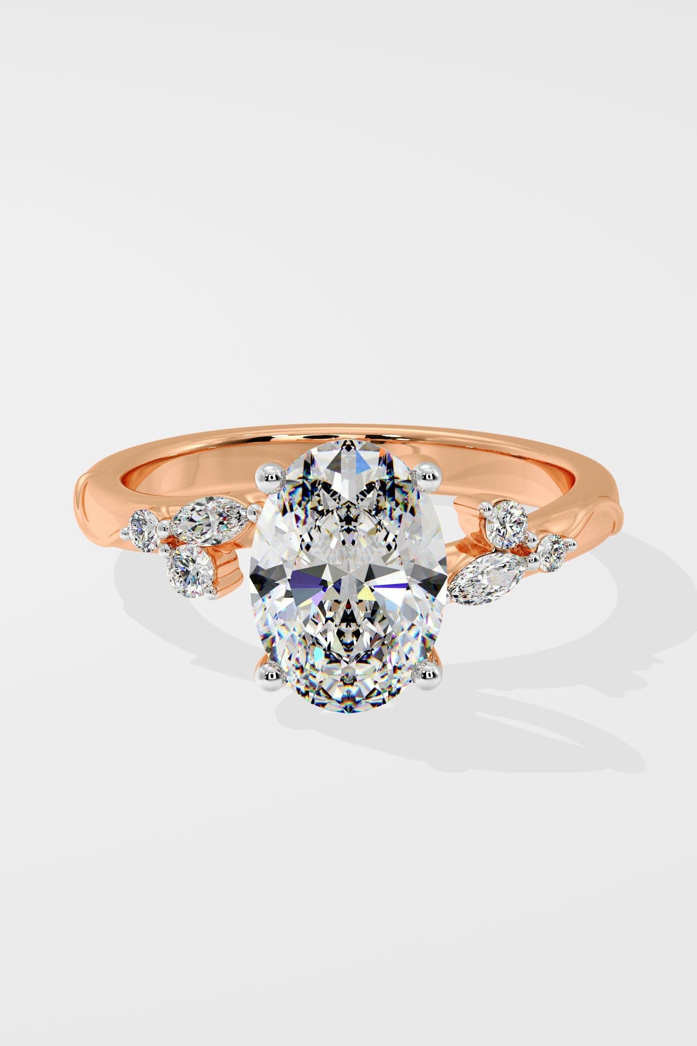 2 ct Lunette Ring
