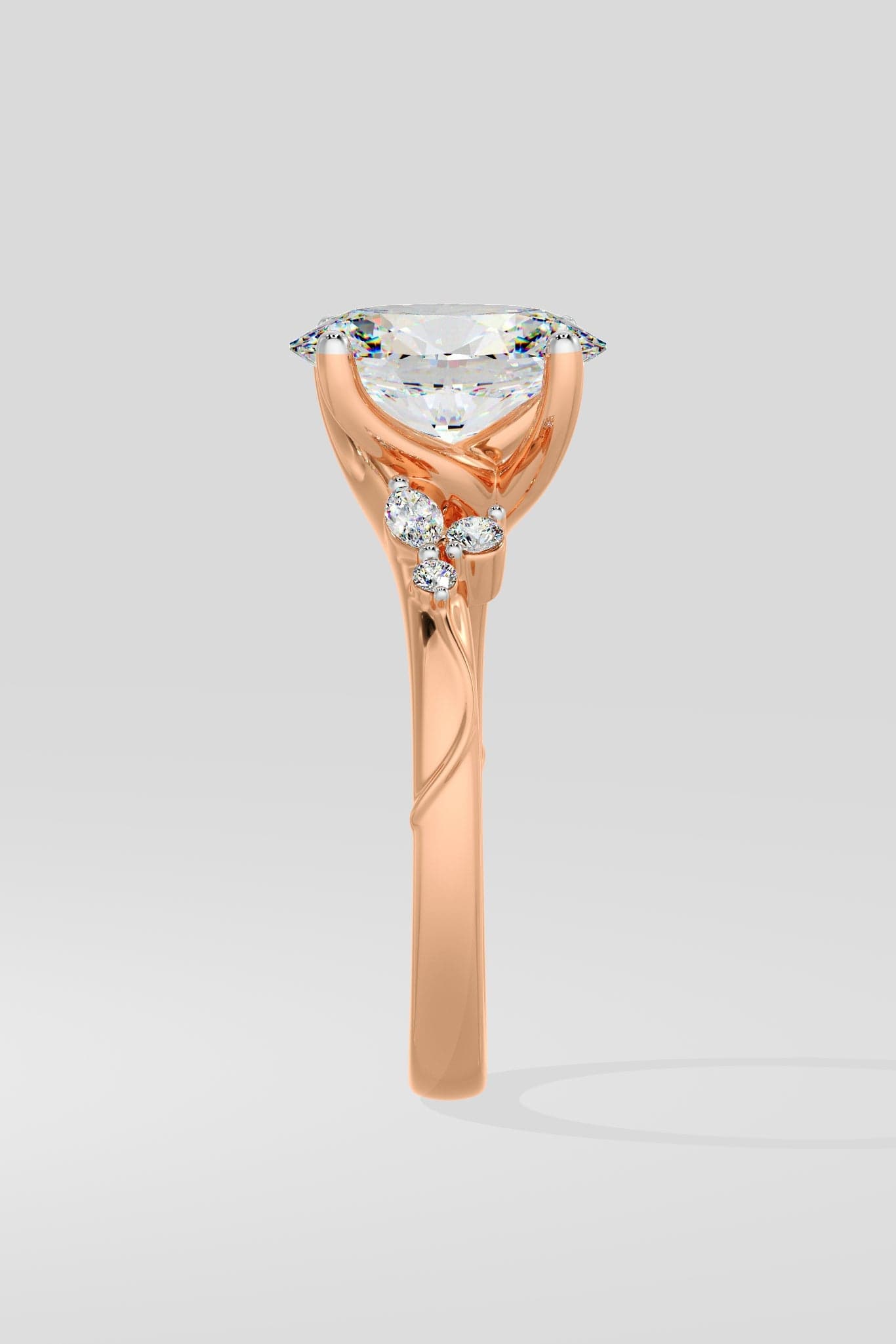2 ct Lunette Ring