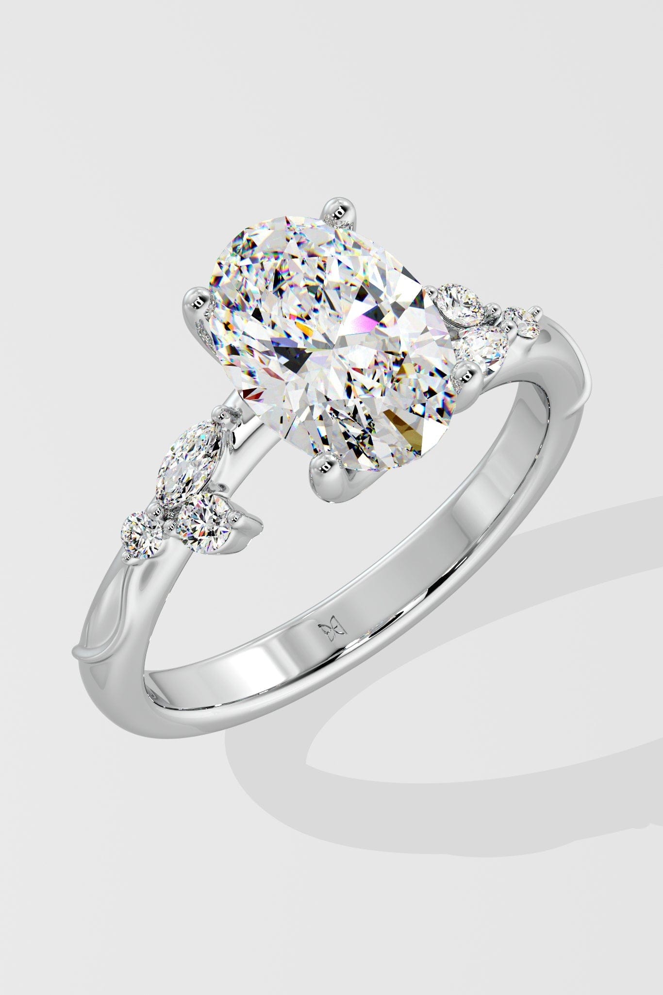 2 ct Lunette Ring