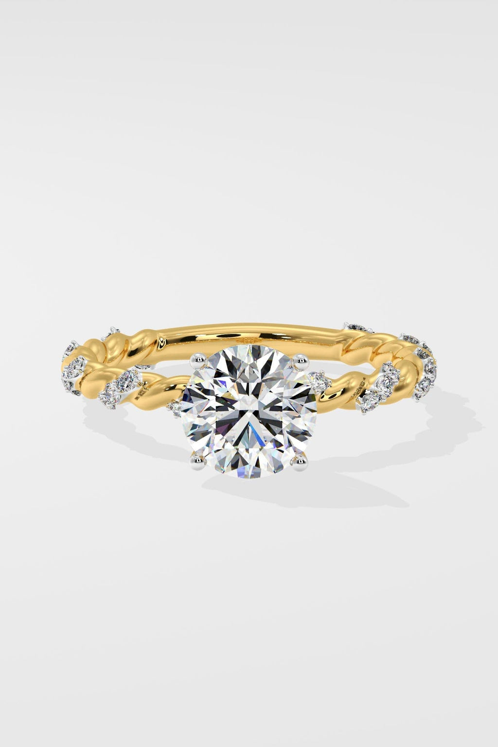 1 ct Vine Solitaire Ring
