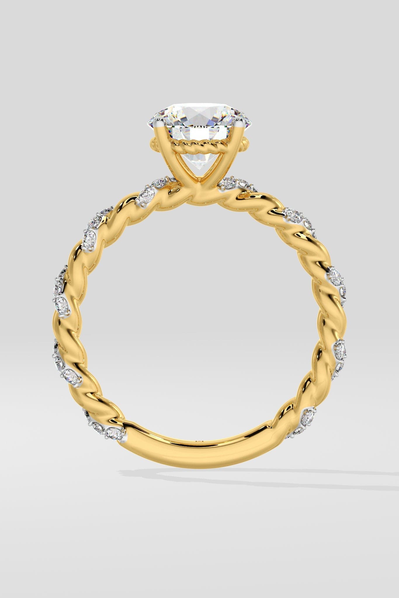 1 ct Vine Solitaire Ring