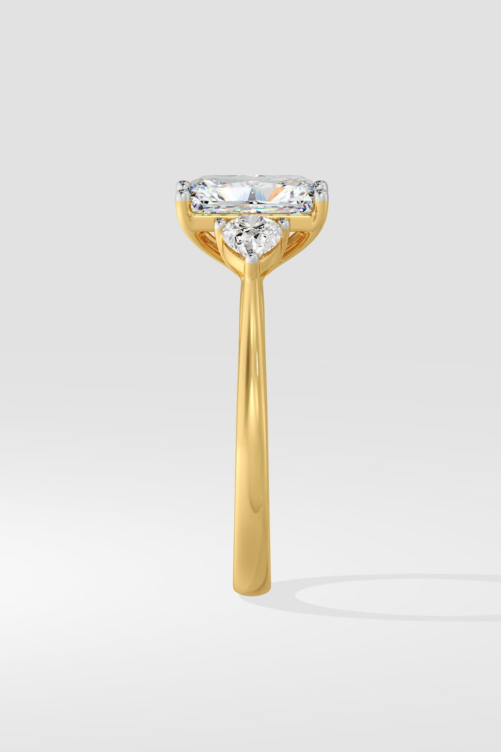 2 ct Symphony Three Stone Radiant Ring