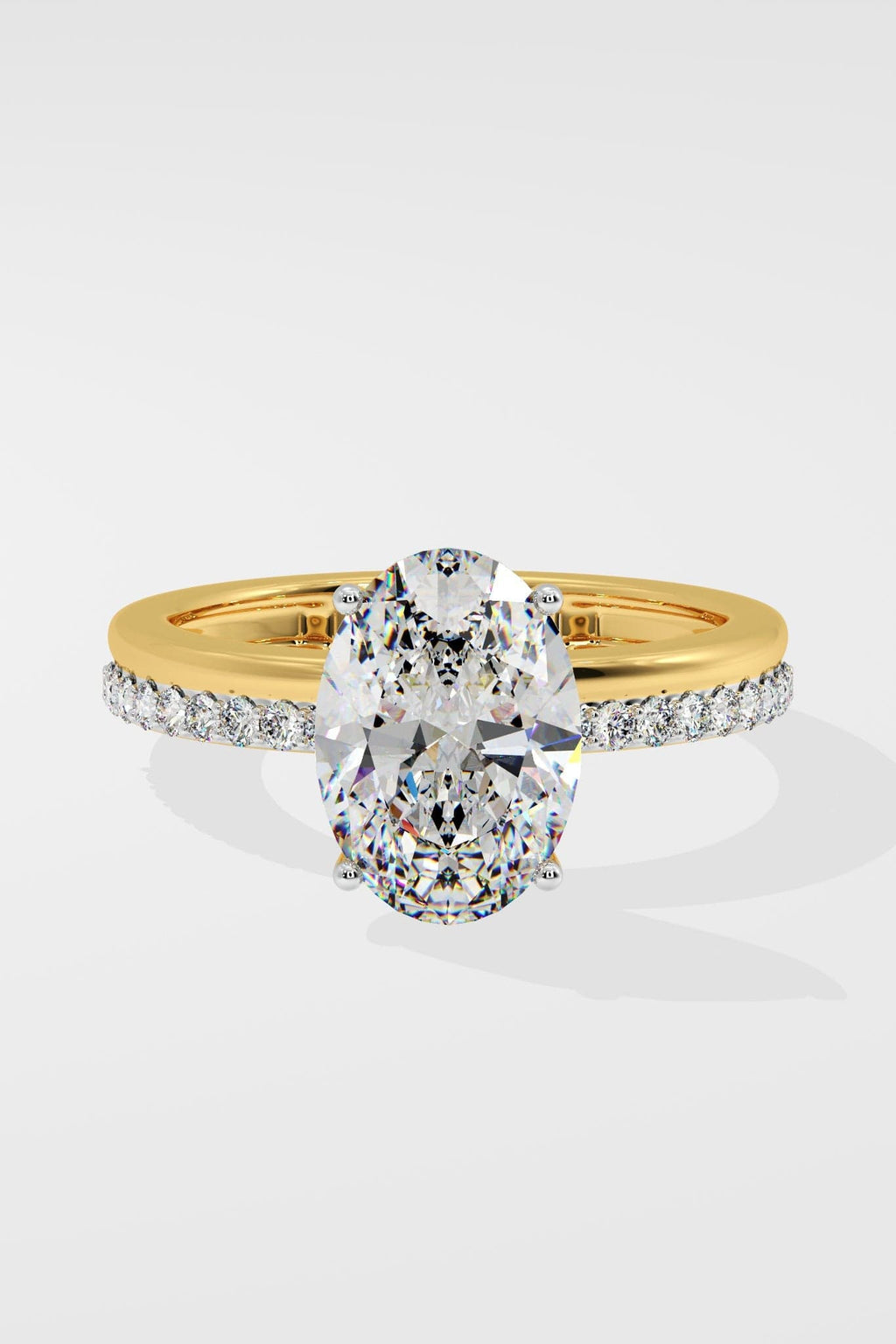 2.5 ct Oval Double Band Ring