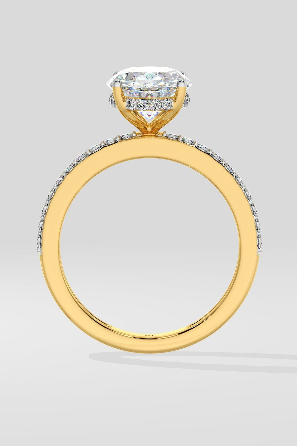 2.5 ct Oval Double Band Ring