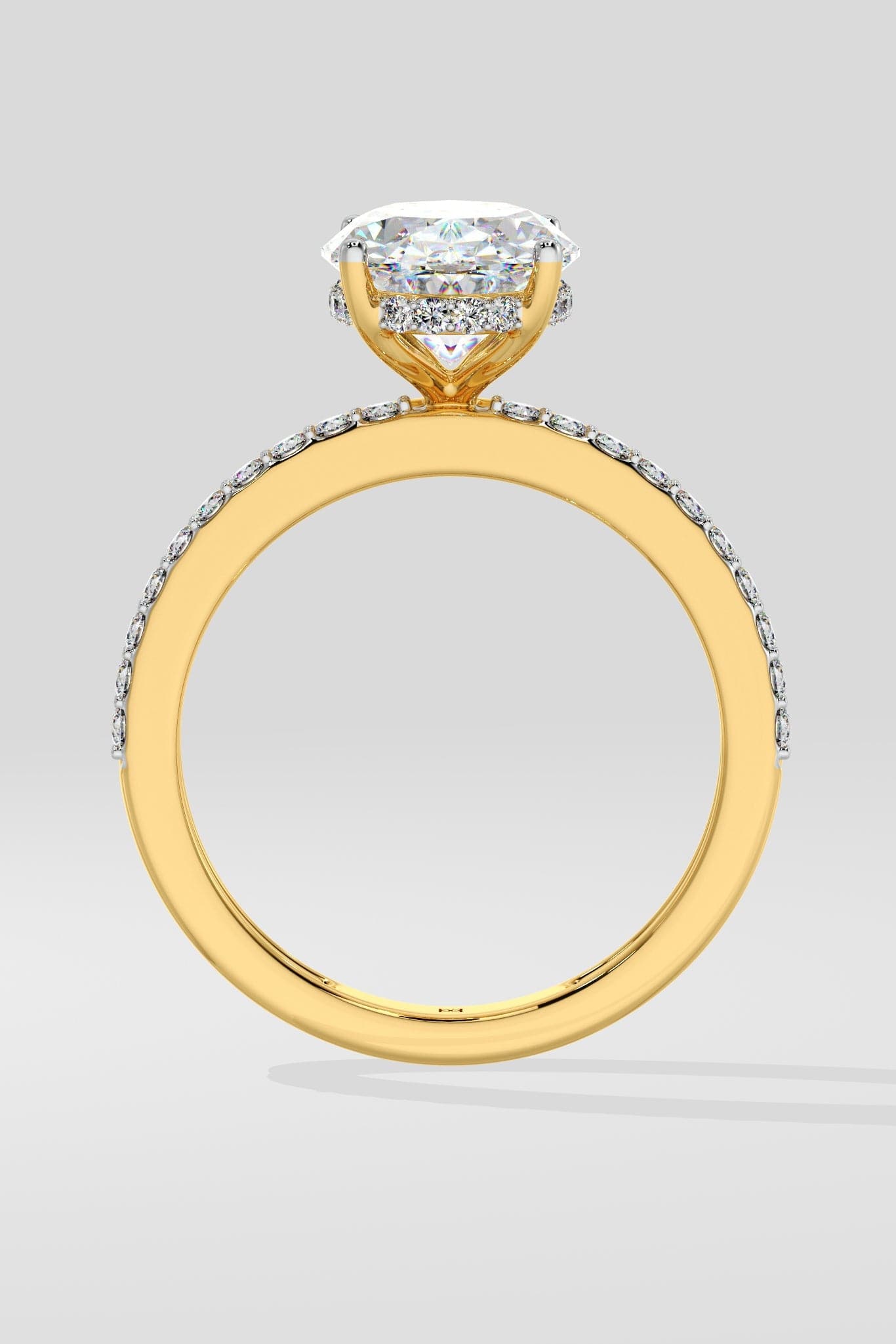 2.5 ct Oval Double Band Ring