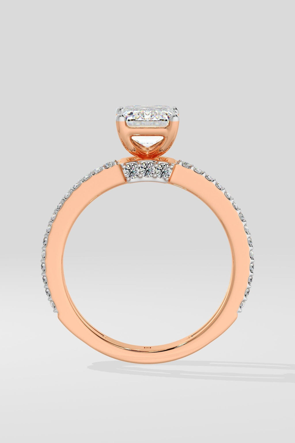1 ct Emerald Twin Row Ring