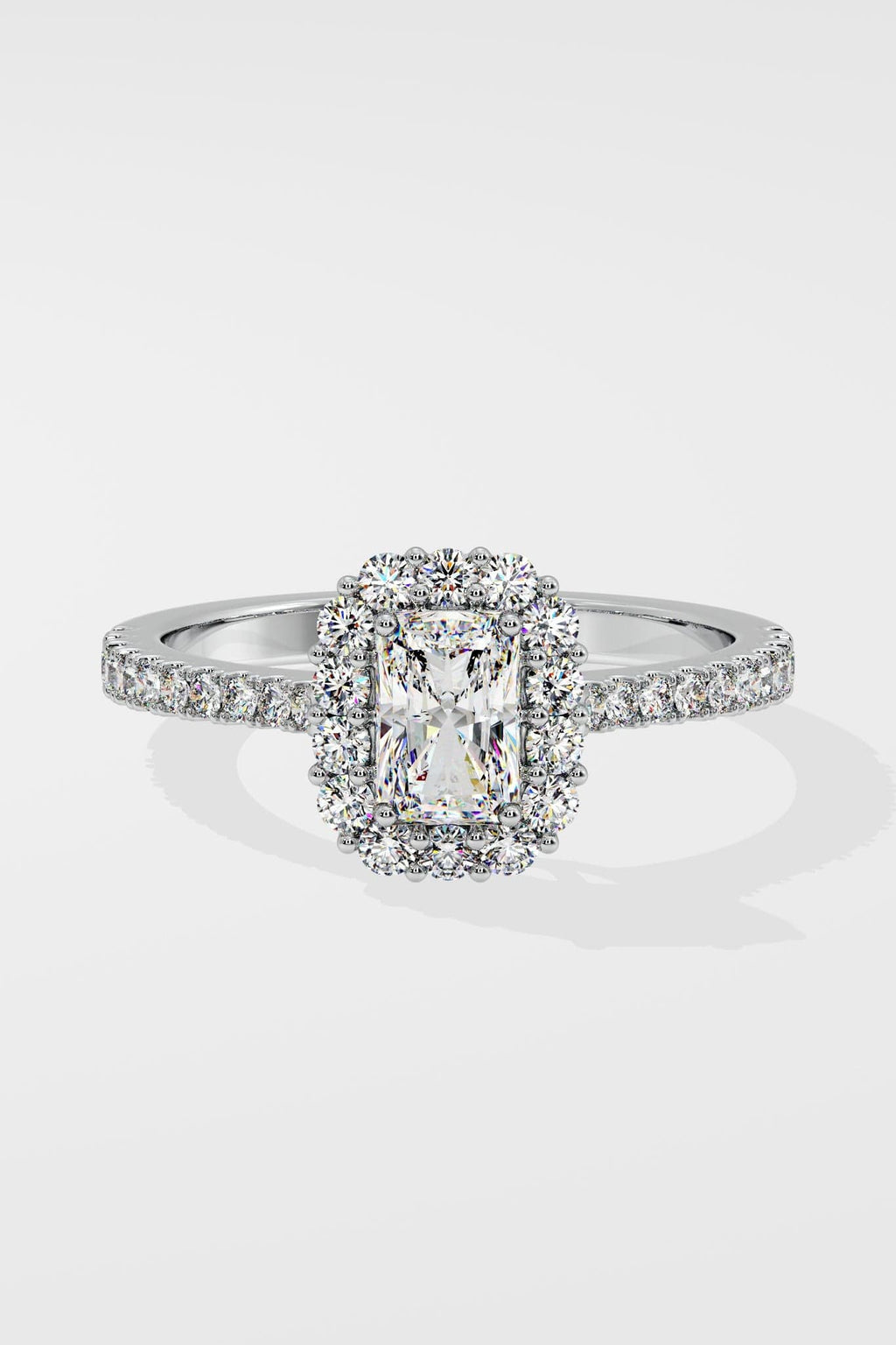 1 ct Radiant Gala Halo Ring