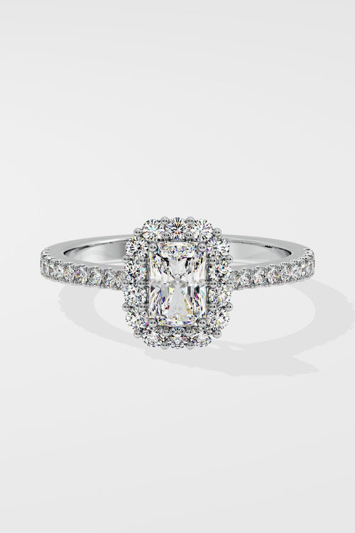 1 ct Radiant Gala Halo Ring