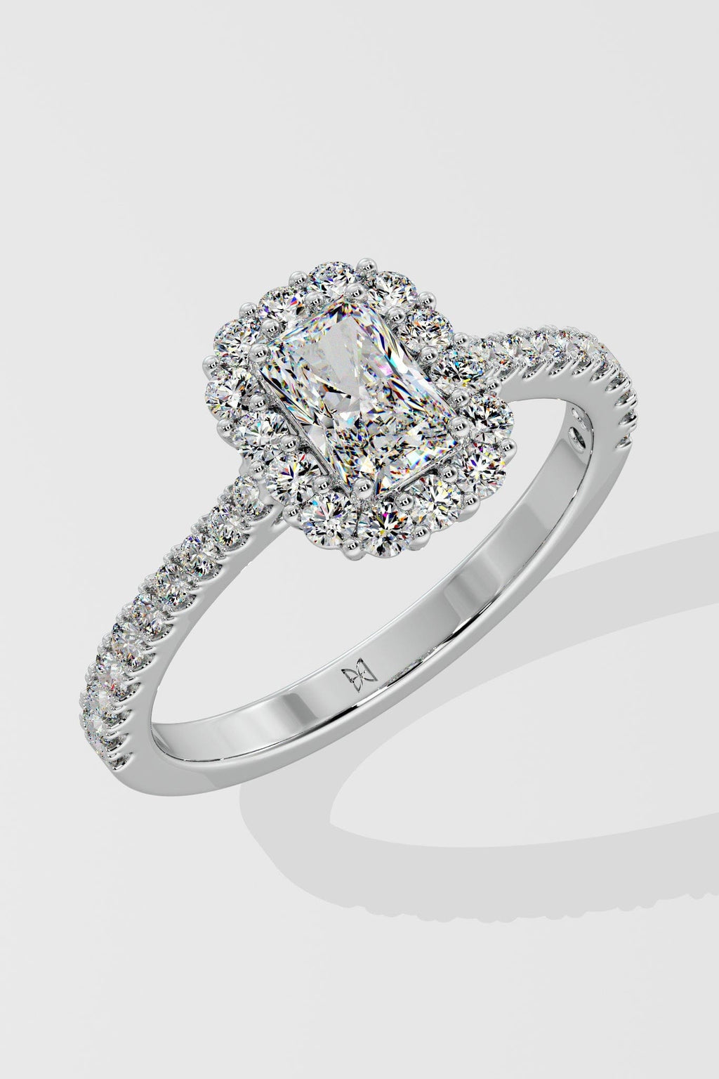 1 ct Radiant Gala Halo Ring