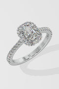 1 ct Radiant Gala Halo Ring