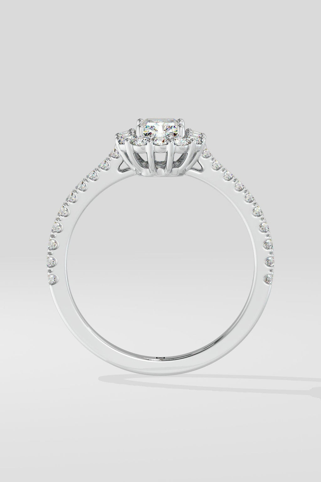 1 ct Radiant Gala Halo Ring
