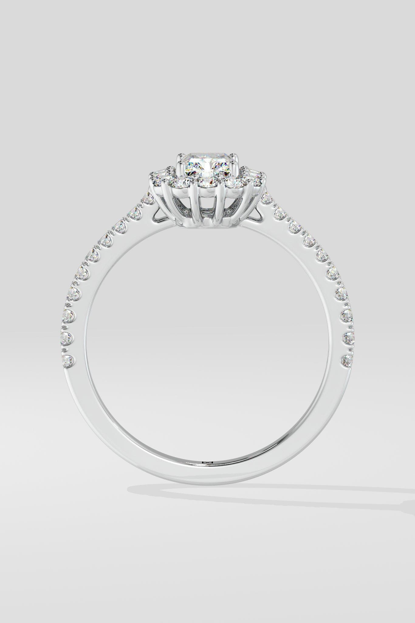 1 ct Radiant Gala Halo Ring