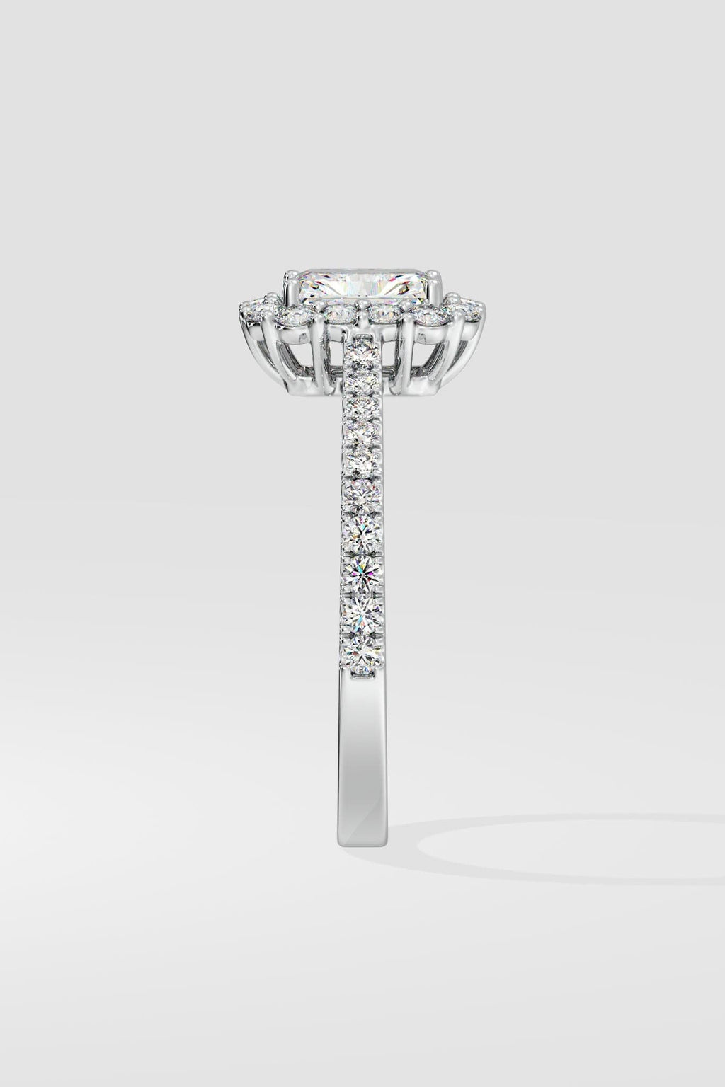 1 ct Radiant Gala Halo Ring