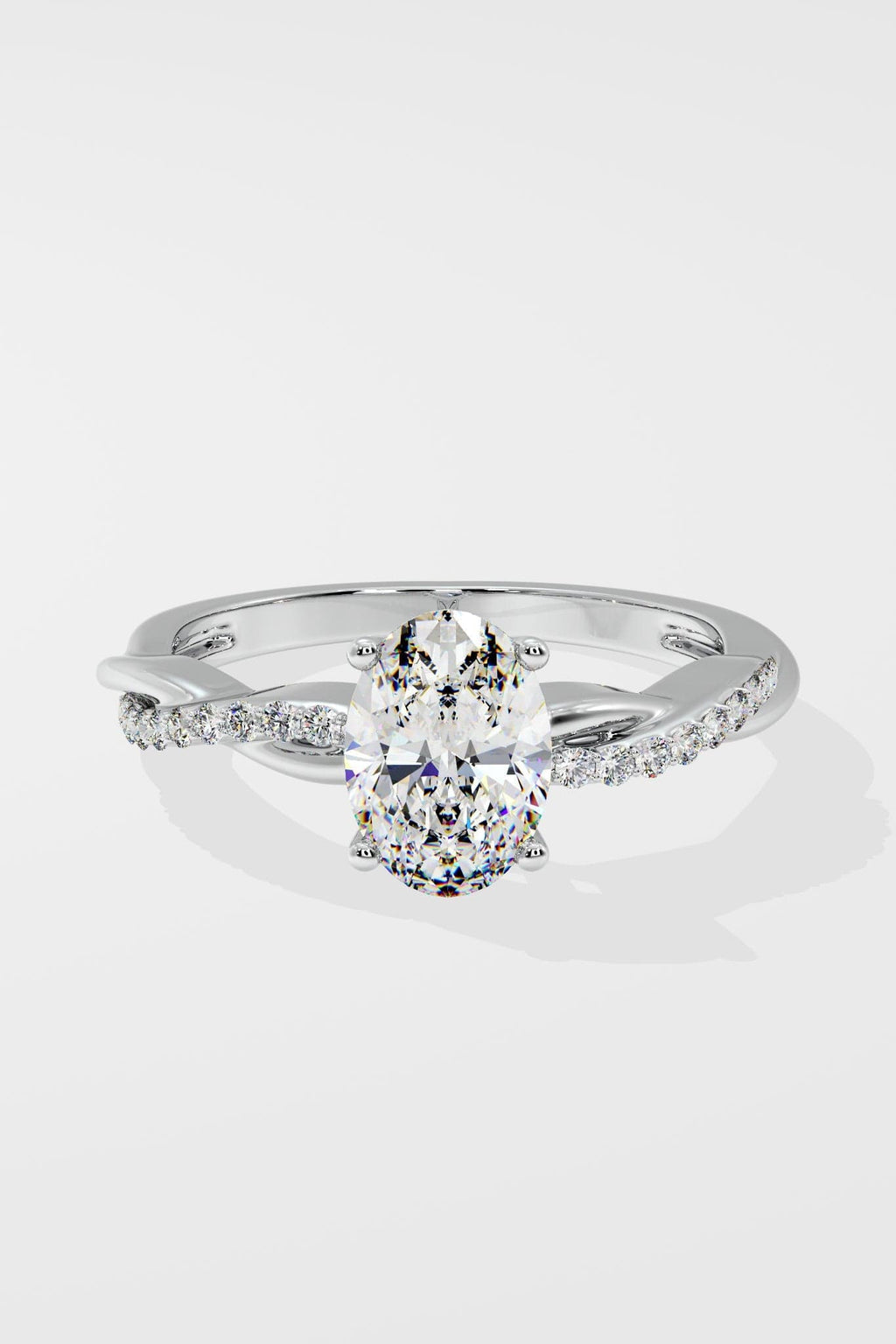 1.5 ct Oval Infinity Ring