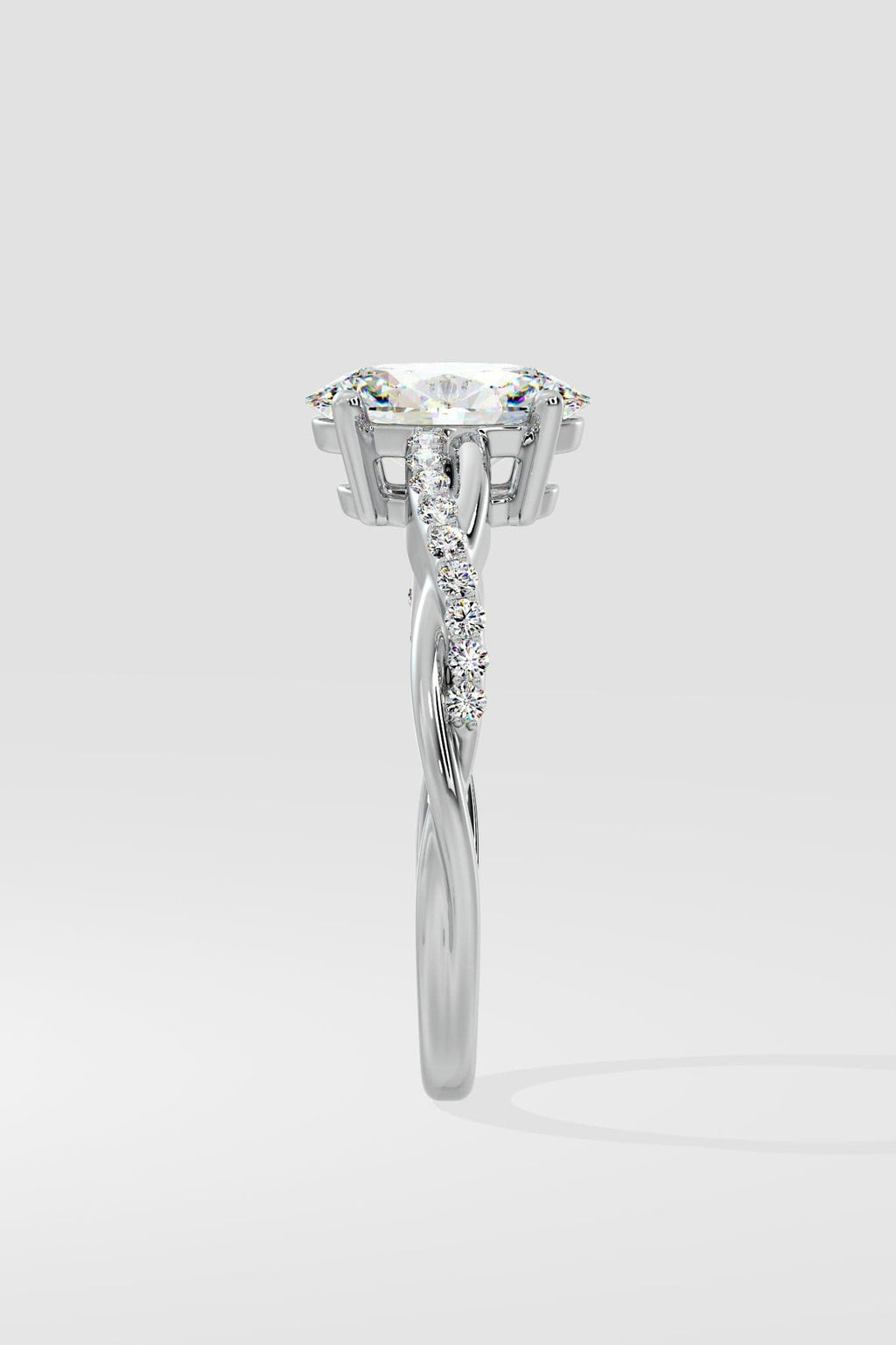1.5 ct Oval Infinity Ring