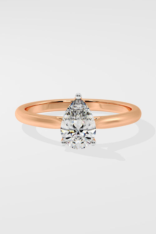 1 ct Pear Solitaire Ring