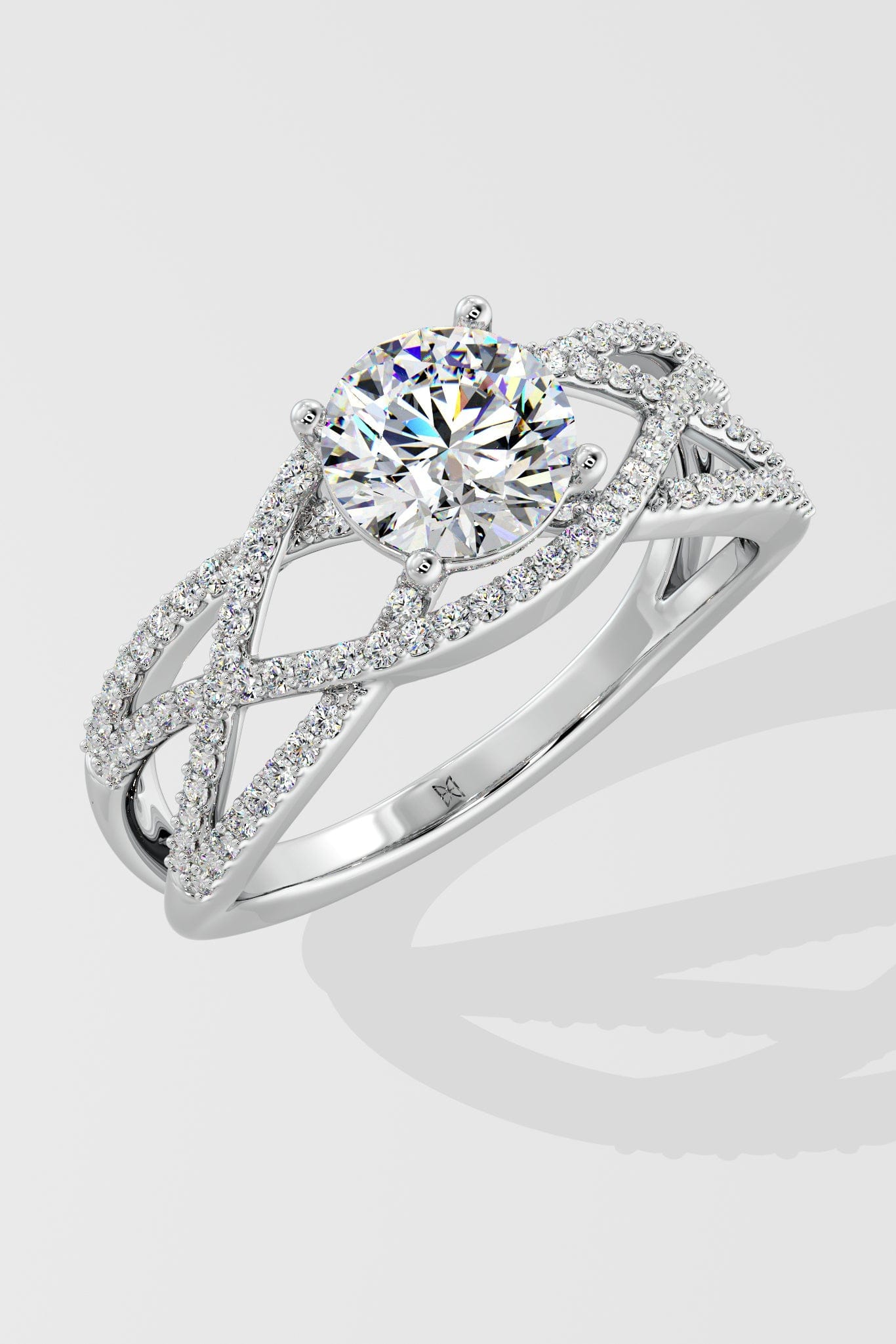 1.5 ct Ripple Solitaire Ring
