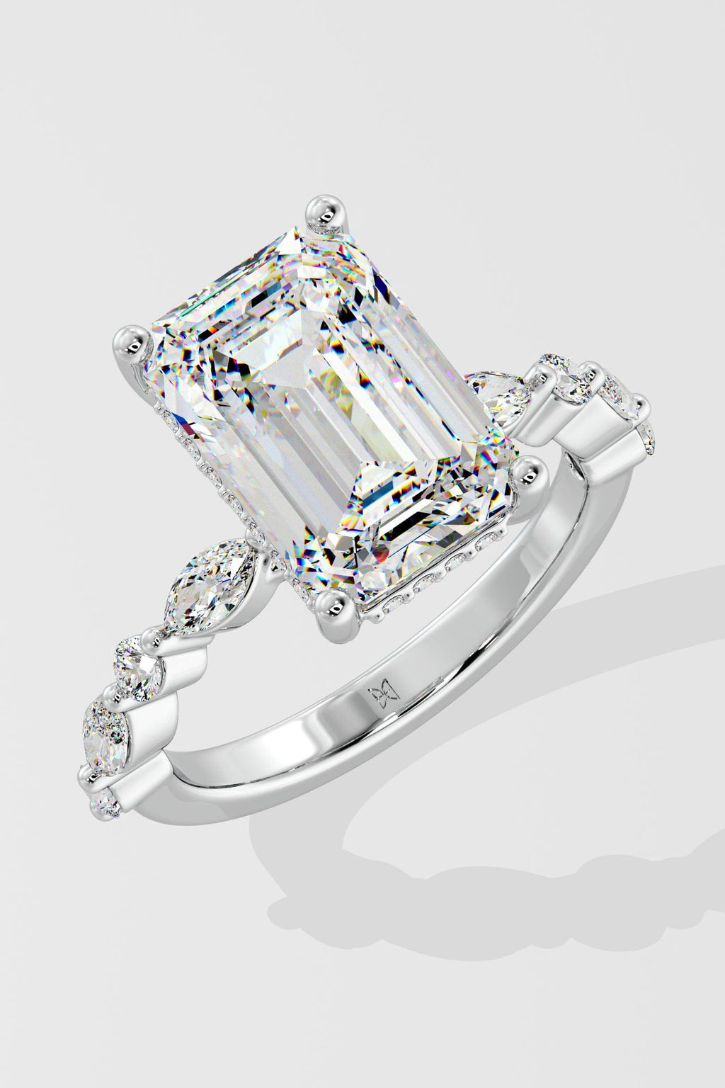 4 ct Emerald Askew Ring