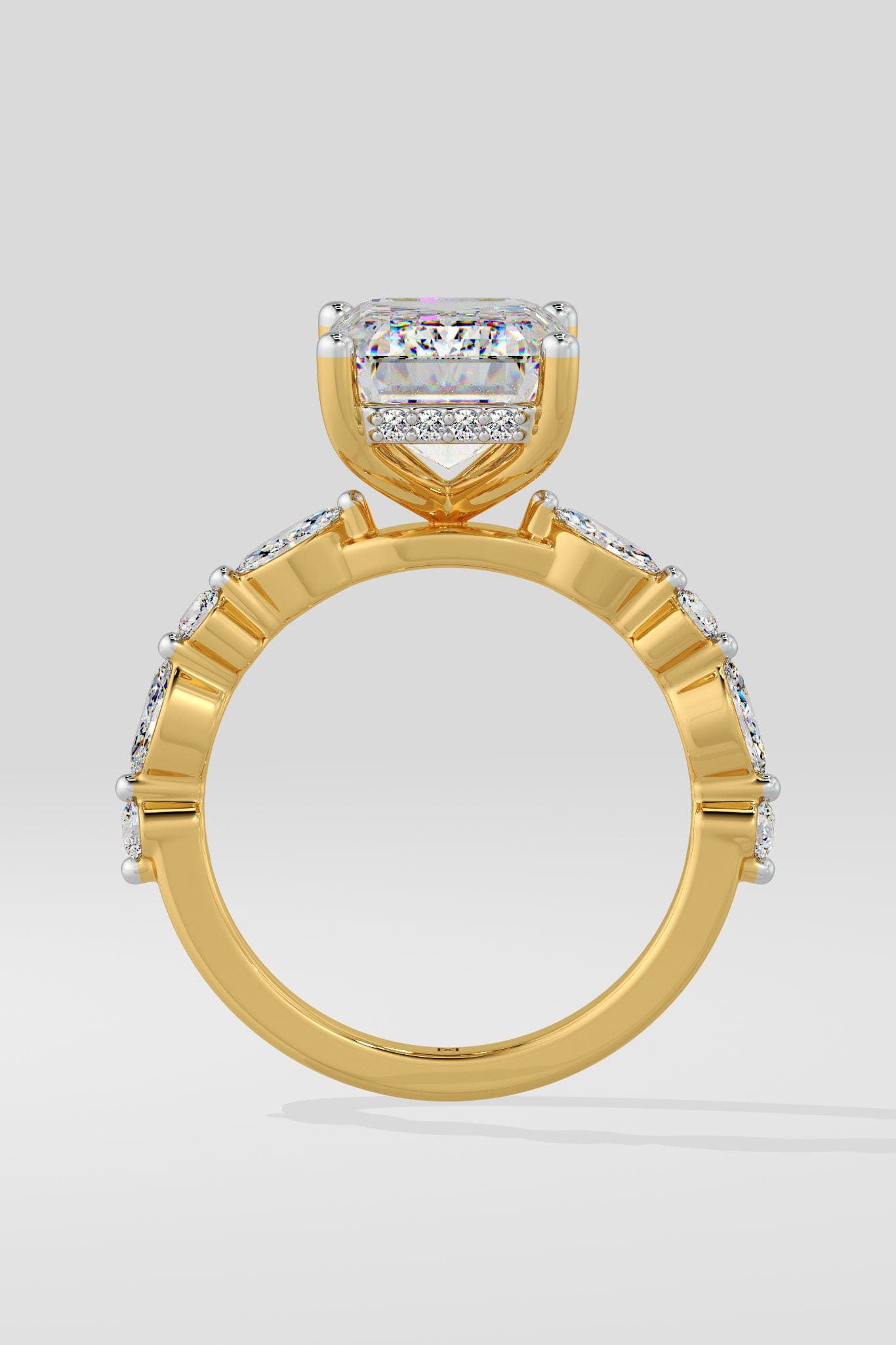 4 ct Emerald Askew Ring