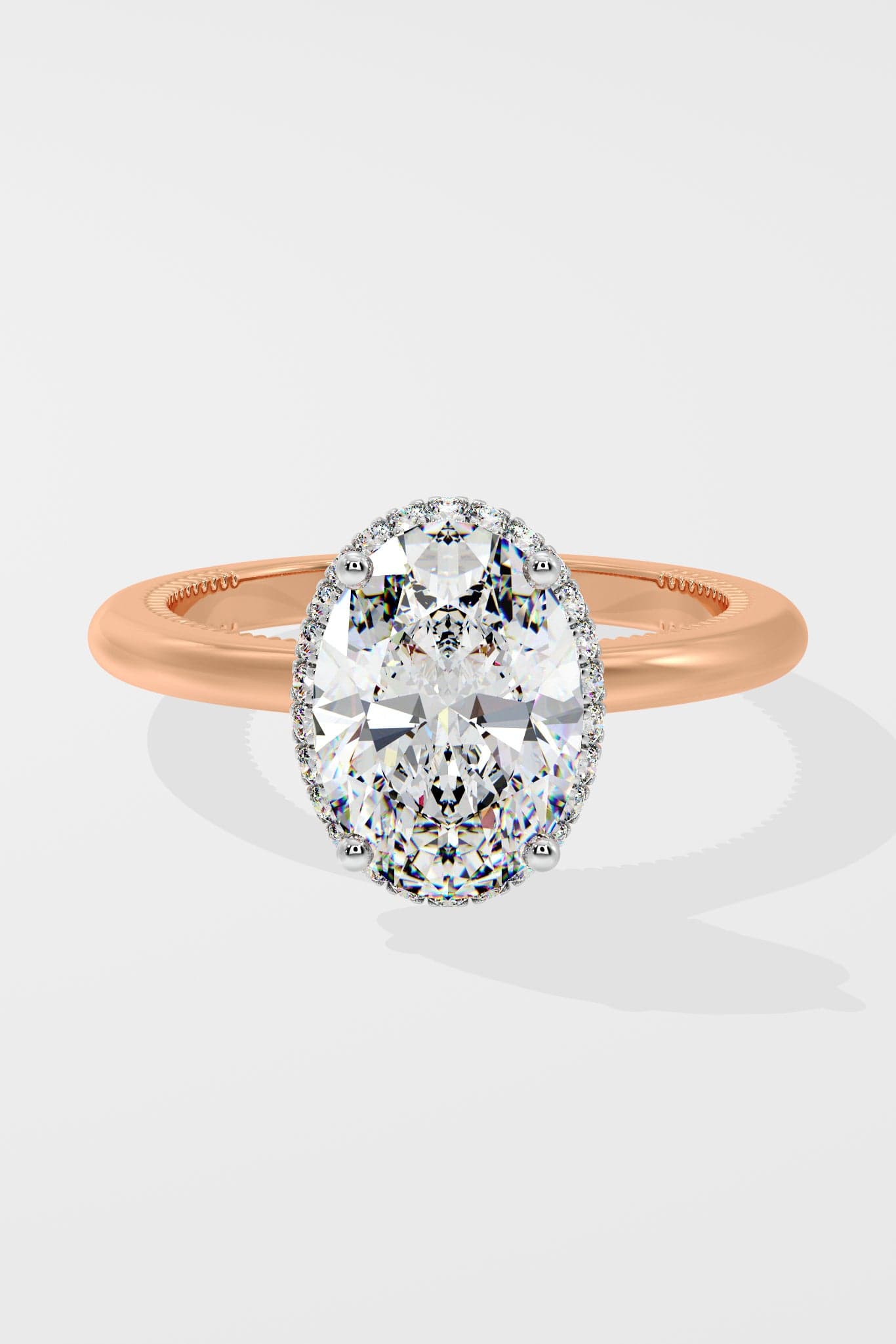 2 ct Oval Halo Ring