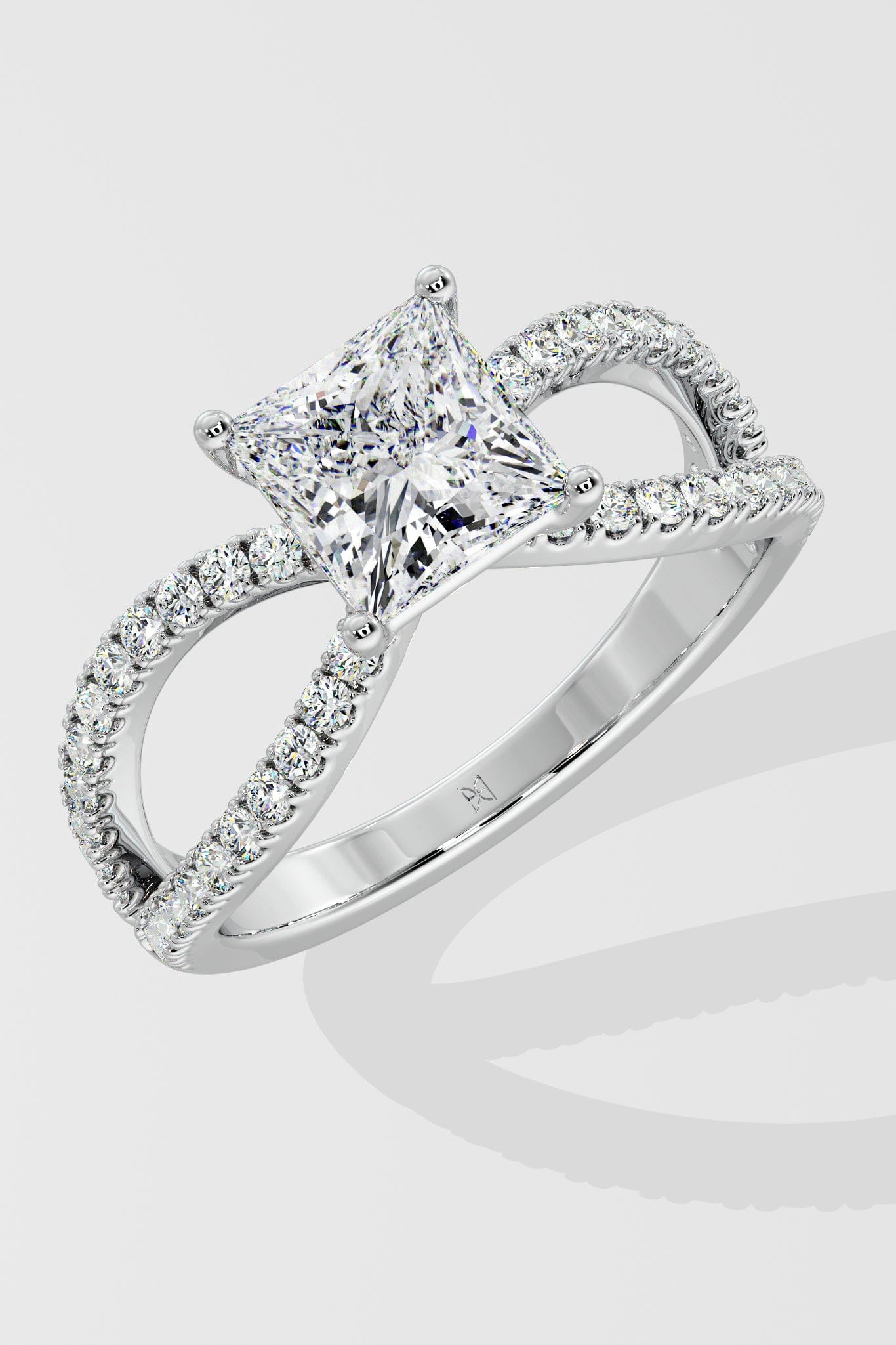1.5 ct Princess Bow Ring