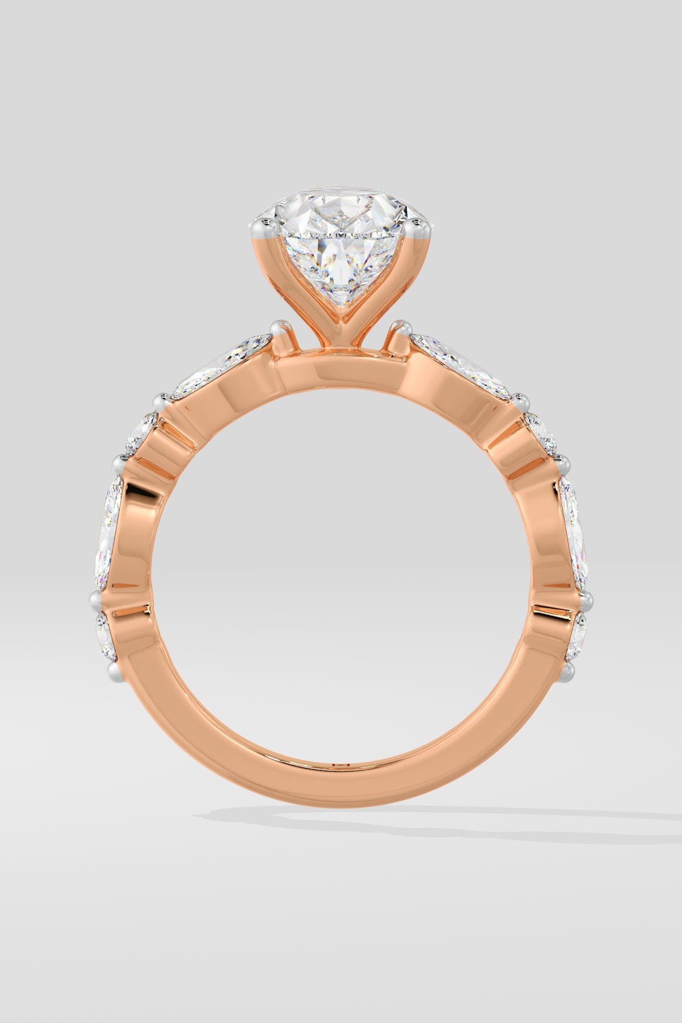 2 ct Pear Askew Ring