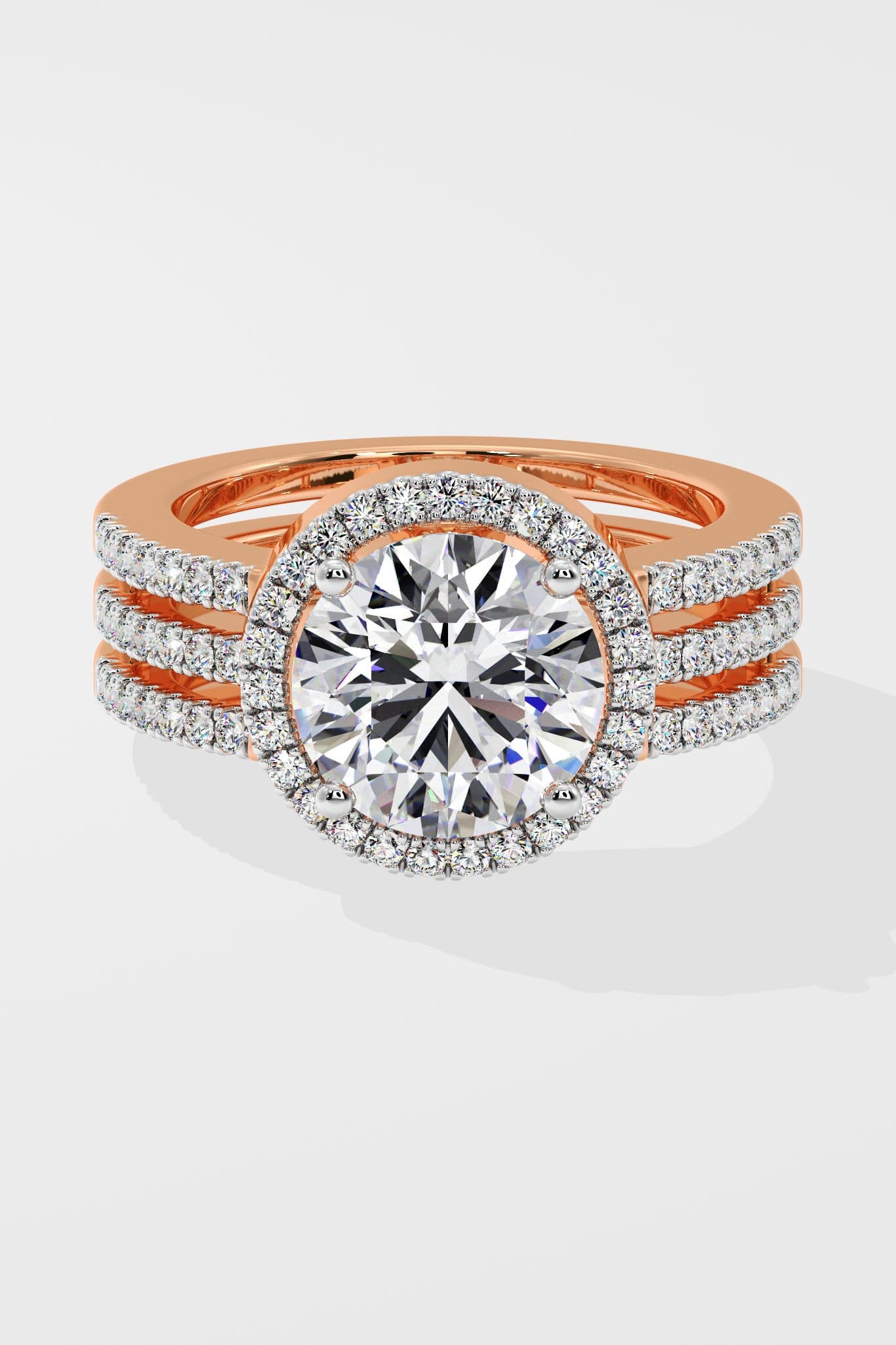 2 ct Aurora Triple Row Ring