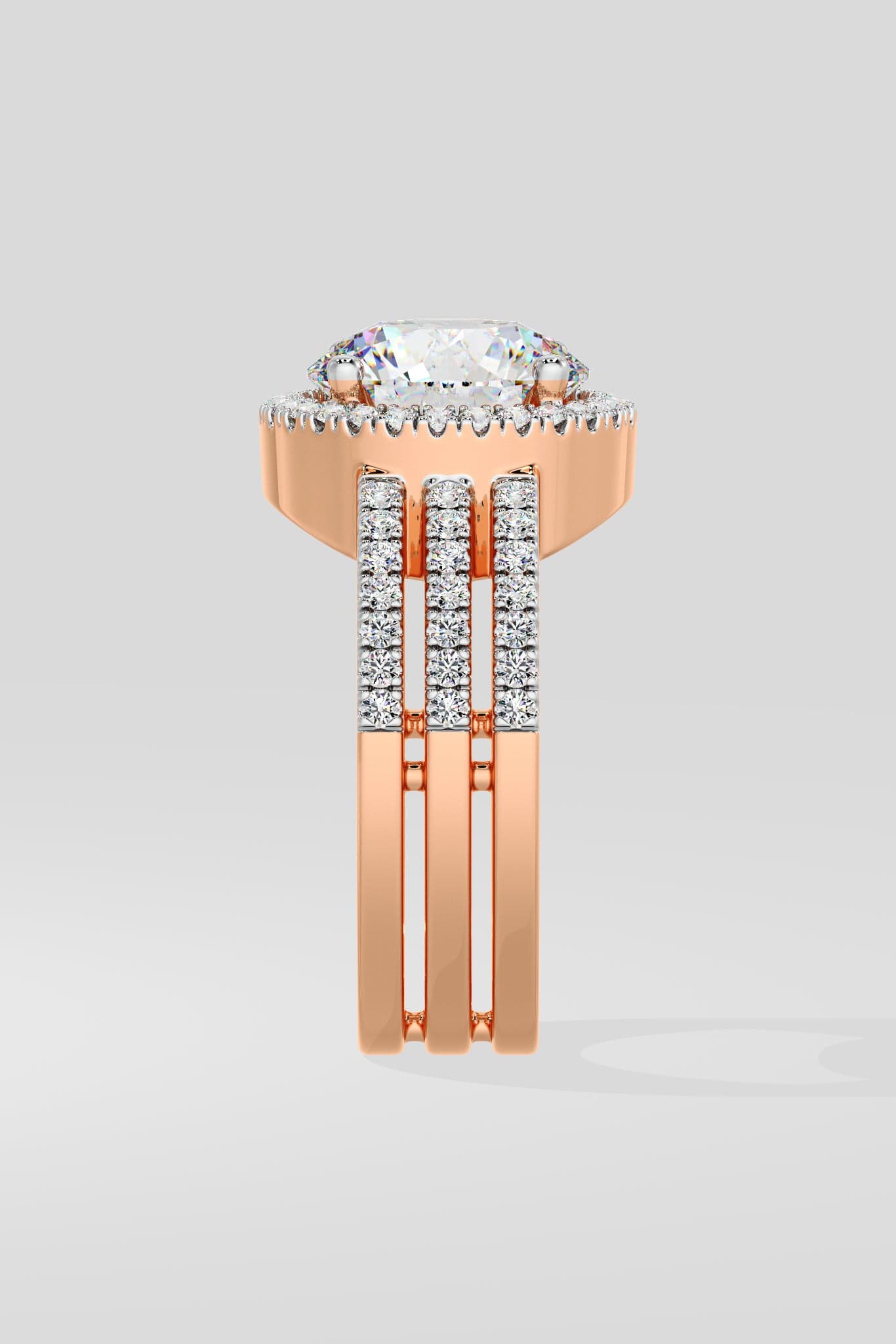 2 ct Aurora Triple Row Ring
