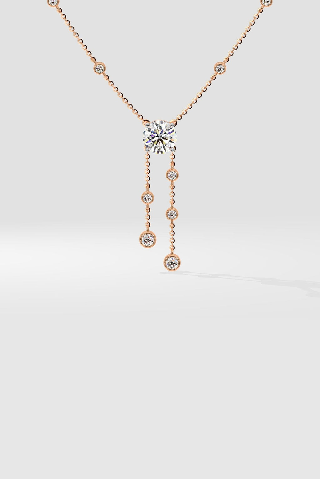 Solitaire Drop Necklace