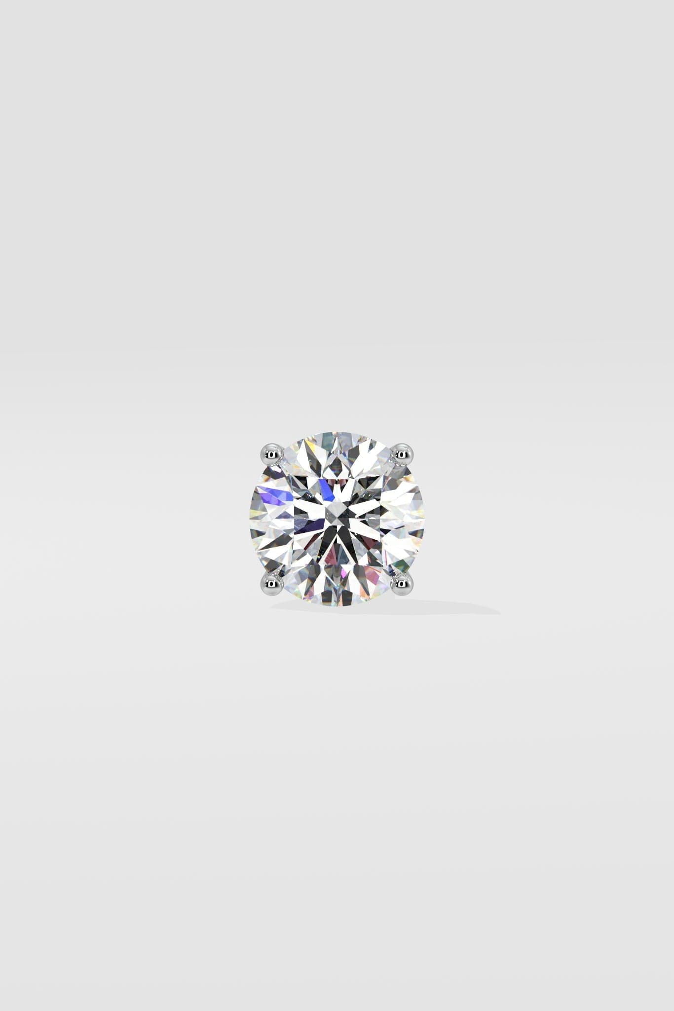 1 ct Round Stud